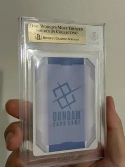 2025 Bandai Gundam Card Game Newtype Rising Gundam Aerial LR++ BGS 9.5 PSA 10 - Image 4