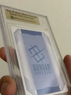 2025 Bandai Gundam Card Game Newtype Rising Gundam Aerial LR++ BGS 9.5 PSA 10 - Image 5