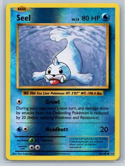 Seel - Reverse Holo - XY Evolutions 28/108 Pokemon TCG Card - Image 1