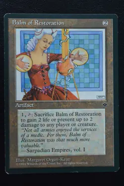 Magic The Gathering MTG BALM OF RESTORATION Fallen Empires LP Lightly Played - Image 1