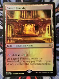 Sacred Foundry | Ravnica Remastered RVR | Foil NM | MTG Magic the Gathering - Image 1