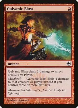 Galvanic Blast: MtG Magic the Gathering Scars of Mirrodin Common - Image 1