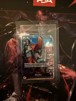 PSA One Piece Card Game SHANKS OP09-001 Holo Promo - July 2025 SEALED + Magazine - Image 3