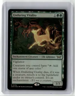 2024 MTG - Duskmourn: House of Horror - Enduring Vitality Rare Foil - Image 1