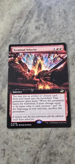 Terminal Velocity (Extended Art) Edge of Eternities Regular Sorcery Rare MTG NM - Image 1