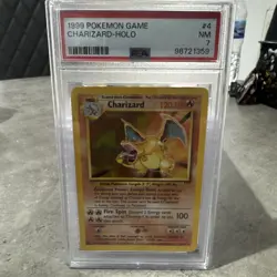 Pokemon Card Charizard 4/102 Holo Rare Base Set WOTC PSA 7 NEAR MINT - Image 1