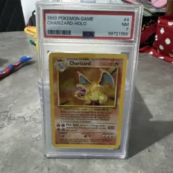 Pokemon Card Charizard 4/102 Holo Rare Base Set WOTC PSA 7 NEAR MINT - Image 2