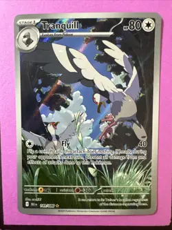 Pokemon TCG Tranquill 149/086 SV: Black Bolt Holofoil Illustration Rare - Image 2