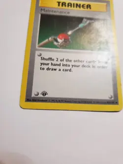 Pokemon Maintenance Base Set 1st Edition Shadowless 83/102 PL! - Image 2