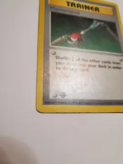 Pokemon Maintenance Base Set 1st Edition Shadowless 83/102 PL! - Image 3