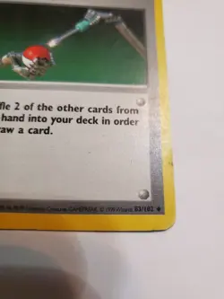 Pokemon Maintenance Base Set 1st Edition Shadowless 83/102 PL! - Image 5