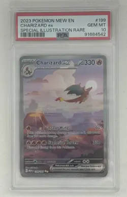 Pokemon Charizard ex 199/165 SV151 Special Illustration Rare PSA 10 (see pics) - Image 1