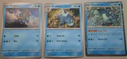 Three Pokemon Tcg Cards Frigibax, Arctibax, And Baxcalibur - Image 1