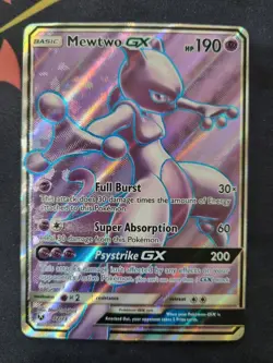 Mewtwo GX - 72/73 Shining Legends Ultra Rare Full Art Holo Pokemon Card - Image 1