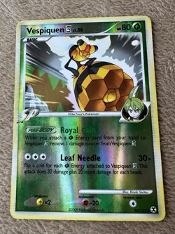 2009 Pokemon TCG Rising Rivals Vespiquen Lv.50 HP80 Reverse Holo 35/111 MP - Image 1