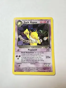 2000 Pokemon TCG Dark Hypno 9/82 Team Rocket Holo - Image 1