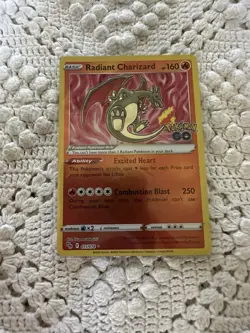 Radiant Charizard Radiant Rare Pokemon GO 011/078 NM - Image 1