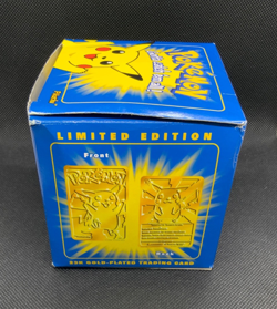 1999 Pokemon Pikachu Burger King 23K Gold Plated Card w/ Pokeball *NIB* - Image 4
