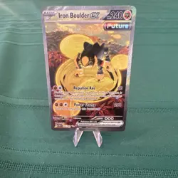 Pokemon Iron Boulder ex Special Illustration Rare Full Art Holo 207/162 SV05 - Image 1