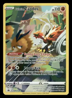 Galarian Zapdos SWSH283 Sword & Shield Promo SWSD MP - Image 2