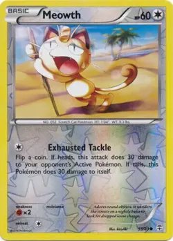 Meowth - 53/83 - Common - Reverse Holo - Generations - NM/M - Image 1