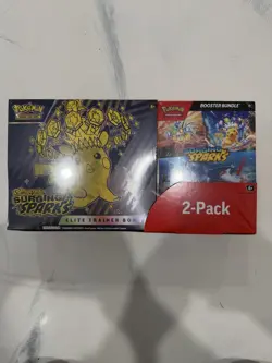 Pokemon Surging Sparks ETB & Booster Bundle Costco 2-pack (Factory Sealed) - Image 1