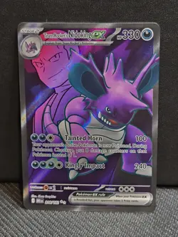 Team Rocket’s Nidoking ex 216/182 – Holo Rare – SV10 Destined Rivals Pokemon TCG - Image 1