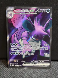 Team Rocket’s Nidoking ex 216/182 – Holo Rare – SV10 Destined Rivals Pokemon TCG - Image 2
