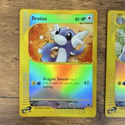 Pokemon TCG Expedition Reverse Holo Dratini 107/165 & Dragonair 75/165 LP/NM- - Image 2