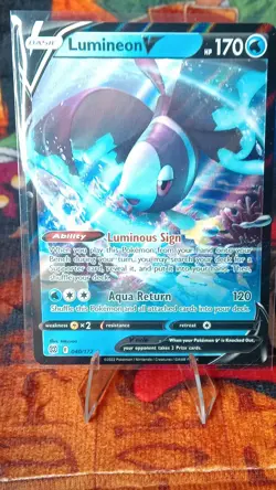 Pokemon Lumineon V 040/172 Swsh09: Brilliant Stars Ultra Rare Holo 170 HP - Image 1