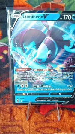 Pokemon Lumineon V 040/172 Swsh09: Brilliant Stars Ultra Rare Holo 170 HP - Image 2
