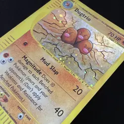 Dugtrio Holo Rare 10/165 Expedition WOTC E-Reader 2002 Pokemon (Clean Front) MP - Image 3