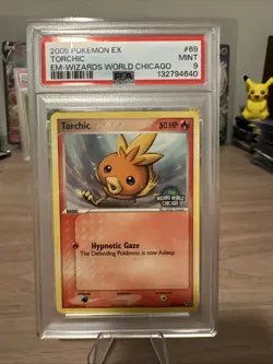 Pokemon Torchic 69/106 Wizard World Chicago Promo PSA 9 - Image 1