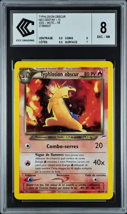 Carte Pokemon Typhlosion obscur 10/105 CCC 8 Neo Destiny Francais - Image 1