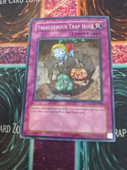 Yugioh Treacherous Trap Hole CSOC-EN089 Secret Rare Unlimited Near Mint - Image 1