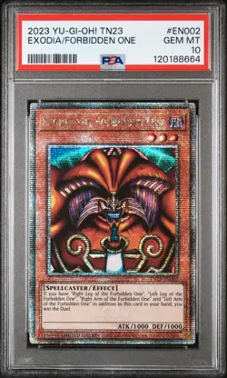Yugioh Exodia the Forbidden One TN23-EN002 Quarter Century Rare PSA 10 - Image 2
