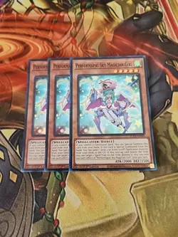 3X Performapal Sky Magician Girl - SUDA-EN099 Super Rare 1st Edition NM Yugioh - Image 1