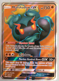 Marshadow GX 137/147 Pokemon Burning Shadows Sun Moon Full Art Rare Card NM-Mint - Image 1