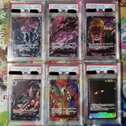 PSA9/10 One Piece Card OP-13 God Pack Red Text Five Elders Imu Sequential Set - Image 1