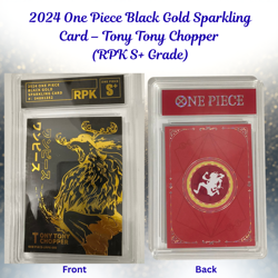 One Piece RPK S+ 2024 Black Gold Sparkling Tony Tony Chopper Card - Image 1