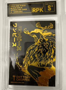 One Piece RPK S+ 2024 Black Gold Sparkling Tony Tony Chopper Card - Image 3