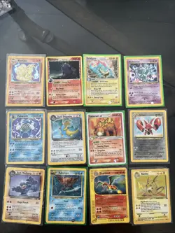 RAW pokemon collection 12 cards Charizard, Dark Dragonite, etc. - Image 1