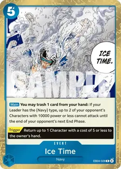 Ice Time | EB04-028 [R] | ONE PIECE | The Azure Sea's Seven | English - Image 1