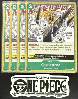 4x One Piece OP05-038 C Charlestone - English - Play Set - Regular - TCG - NM/M - Image 1