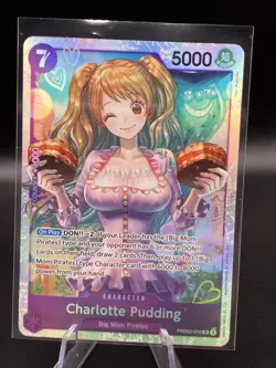ONE PIECE - CHARLOTTE PUDDING - PRB02-010 - SUPER RARE ENG PREMIUM BOOSTER - Image 1