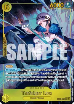 One Piece TCG - [EB-03-EB03-062] - Trafalgar Law (Alternate Art) (Foil) Extra... - Image 1