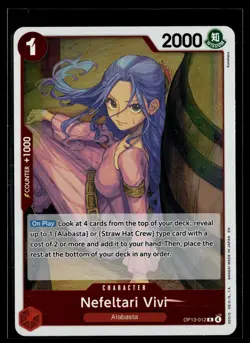 Nefeltari Vivi OP13-012 Carrying On His Will Rare One Piece - Image 1