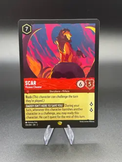 Disney Lorcana TCG - Scar Vicious Cheater - Legendary Regular 125/204 - Image 1