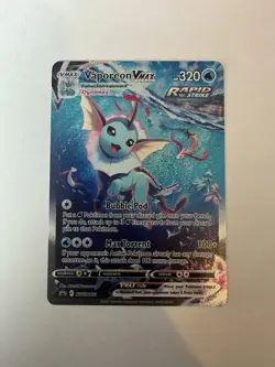 Vaporeon VMAX SWSH182 Black Star Promo Pokemon Card Near Mint - Image 1
