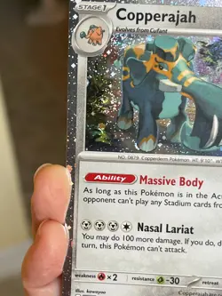 POKEMON COPPERAJAH 042/064 RARE COSMOS HOLO WITH SWIRL PROMO PLAY! PACK NM CARD - Image 3